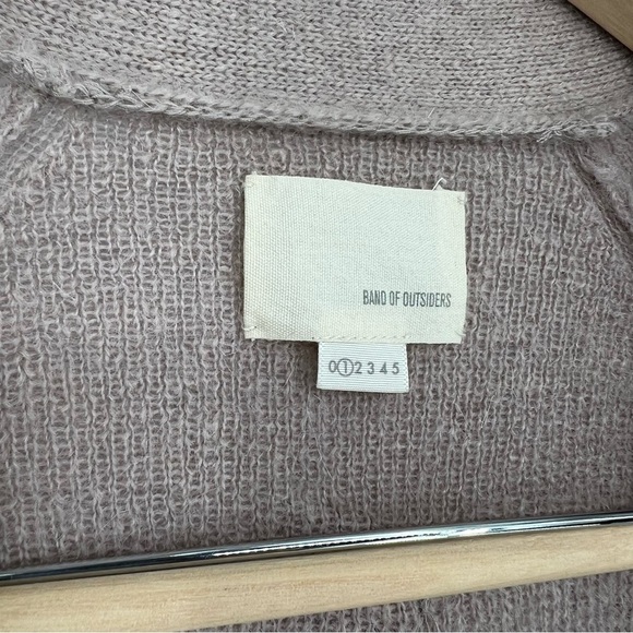Band of Outsiders Mauve‎ Brown Mohair Cardigan sz small - Picture 9 of 16